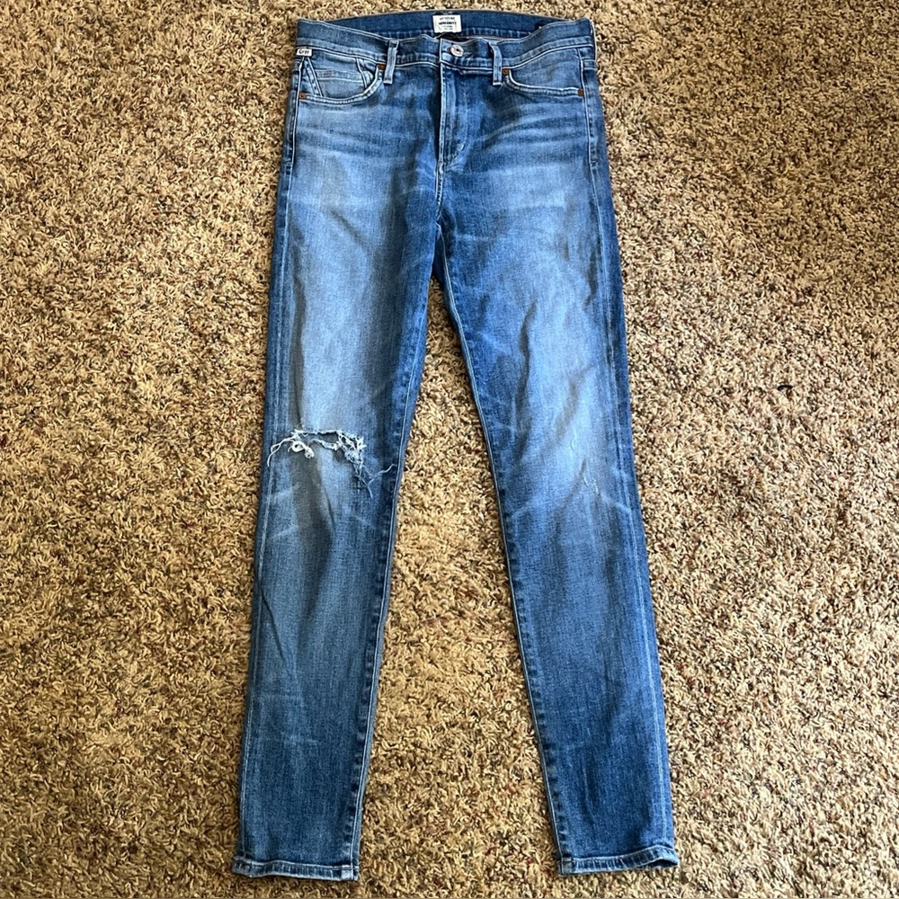 Citizens of Humanity By Jerome Dahan Jeans High Rise Distressed Skinny W  28
